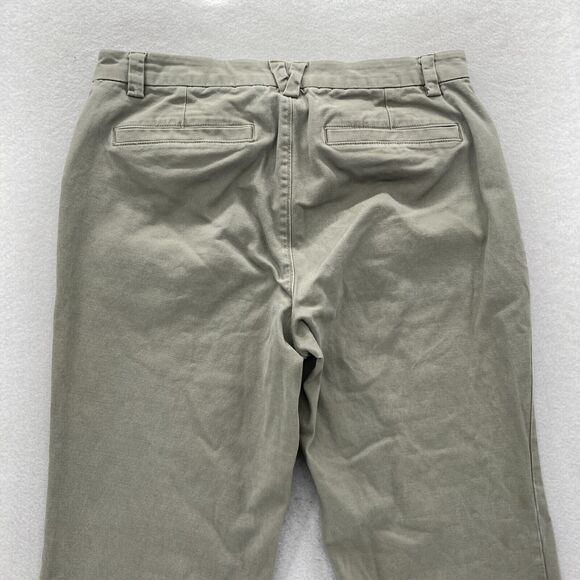 Duluth Trading Workday Warrior Chino Pants Women's 10x31 Green Stretch Bootcut - Picture 10 of 12